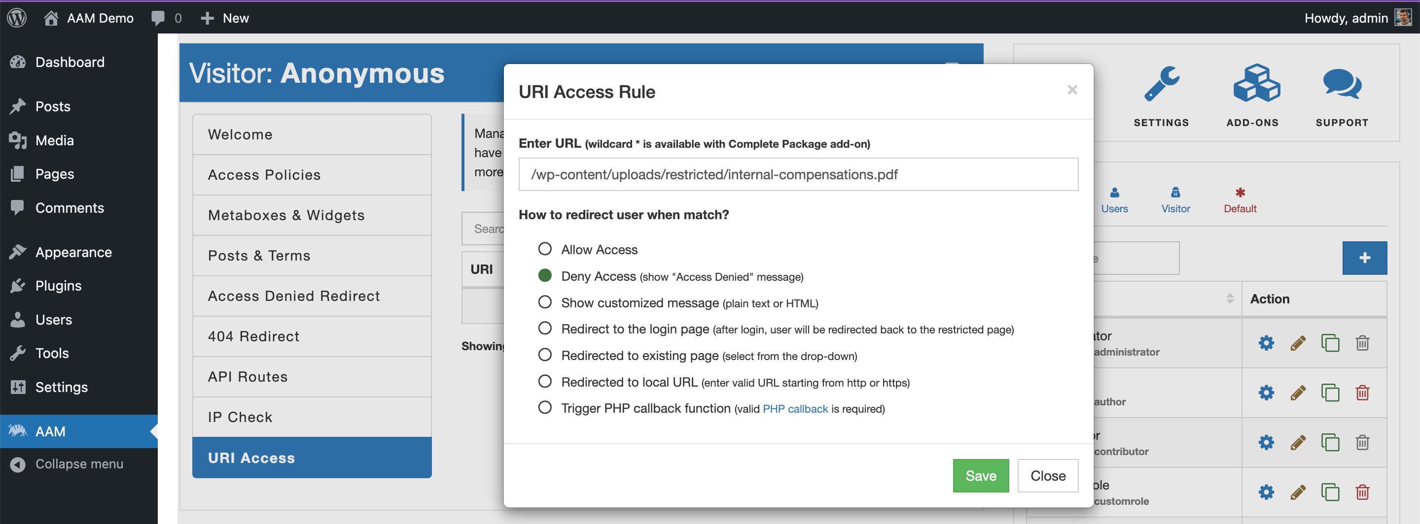 URI Access Media File